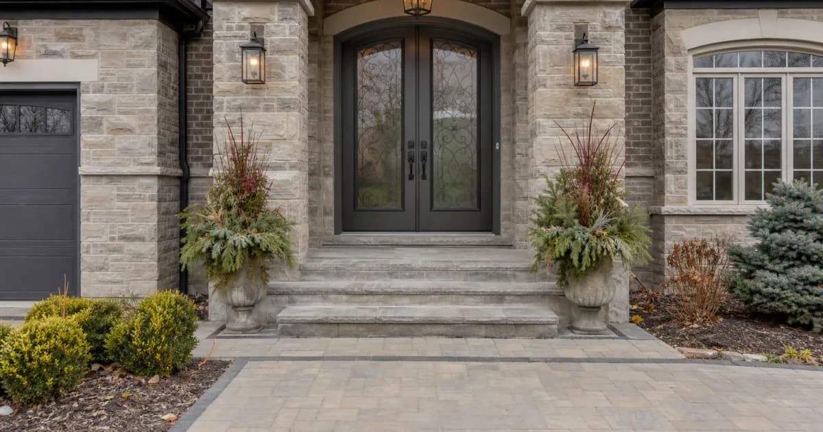 Front entry door security repair in Stouffville, Ontario